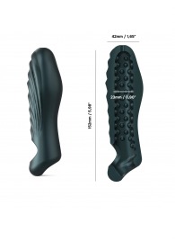 Серая силиконовая насадка на пенис с подхватом Manwan Ryzer - Manwan - в Тольятти купить с доставкой