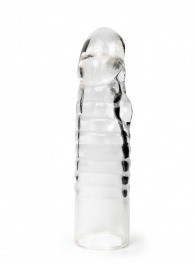 Прозрачная закрытая насадка на член - 15 см. - Sex Expert - в Тольятти купить с доставкой