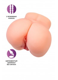 Реалистичный мастурбатор в форме попки с двумя любовными входами - No Name - в Тольятти купить с доставкой