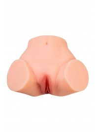 Телесный реалистичный мастурбатор-полуторс с 2 любовными входами - No Name - в Тольятти купить с доставкой