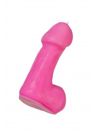 Розовая свеча в форме пениса - 47 гр. - Pecado - купить с доставкой в Тольятти