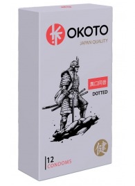 Точечные презервативы OKOTO Dotted - 12 шт. - Sitabella - купить с доставкой в Тольятти