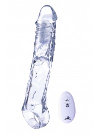 Прозрачная насадка-удлинитель Length Enhancer With Bullet с подхватом - 22,3 см. - NMC - в Тольятти купить с доставкой