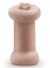 Телесный люминесцентный двусторонний мастурбатор Tasha - Blush Novelties - в Тольятти купить с доставкой