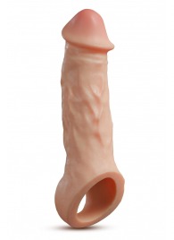 Телесная насадка-удлинитель Intrepid 9.25 Inch Realistic Penis Extender Sleeve - 23,5 см. - Blush Novelties - в Тольятти купить с доставкой