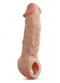 Телесная насадка-удлинитель Intrepid 9.25 Inch Realistic Penis Extender Sleeve - 23,5 см. - Blush Novelties - в Тольятти купить с доставкой