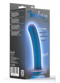 Синяя насадка с гладкой поверхностью Surrender 5.75 Inch Intermediate Pegging Dildo - 14,6 см. - Blush Novelties - купить с доставкой в Тольятти