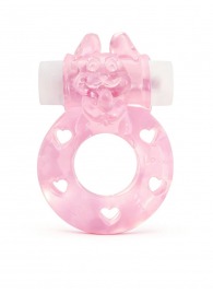 Розовое эрекционное виброкольцо в форме зайчика - 1137 - в Тольятти купить с доставкой