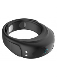 Черное эрекционное виброкольцо на ремешках - Boys of Toys - в Тольятти купить с доставкой