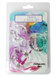 Набор из 3 эрекционных прозрачных колец - Boys of Toys - в Тольятти купить с доставкой