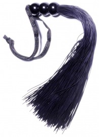 Черная силиконовая плетка - 25,4 см. - Boys of Toys - купить с доставкой в Тольятти