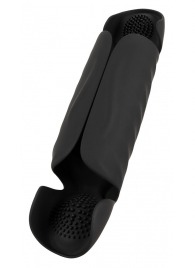 Черный вибромастурбатор с трехточечной стимуляцией Penis Trainer with 3 Point Stimulation - Orion - в Тольятти купить с доставкой