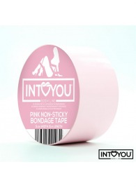 Розовый скотч для фиксации Non-Sticky Bondage Tape - 15 м. - Intoyou - купить с доставкой в Тольятти