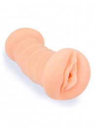 Телесный двусторонний мастурбатор с вибропулей и эрекционными кольцами в комплекте - Sexy Girl - в Тольятти купить с доставкой