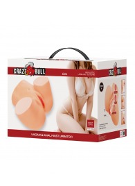 Телесный мастурбатор Liora с 2 любовными тоннелями - Baile - в Тольятти купить с доставкой