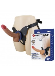 Поясной страпон Wells: трусики в форме бабочки и фаллоимитатор-насадка - Baile - купить с доставкой в Тольятти