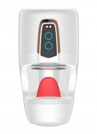 Белый мастурбатор с язычком и возвратно-поступательными движениями - Secwell - в Тольятти купить с доставкой