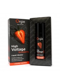 Жидкий вибратор Orgie High Voltage Strawberry - 15 мл. - ORGIE - купить с доставкой в Тольятти