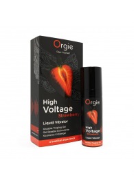 Жидкий вибратор Orgie High Voltage Strawberry - 15 мл. - ORGIE - купить с доставкой в Тольятти