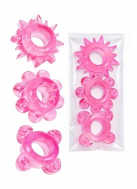 Комплект из 3 розовых эрекционных колец - Erowoman-Eroman - в Тольятти купить с доставкой