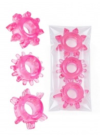 Комплект из трех розовых эрекционных колец - Erowoman-Eroman - в Тольятти купить с доставкой