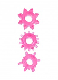 Комплект из трех розовых эрекционных колец - Erowoman-Eroman - в Тольятти купить с доставкой