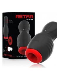 Черно-красный мастурбатор с вибрацией и всасыванием - JAMYJOB - в Тольятти купить с доставкой