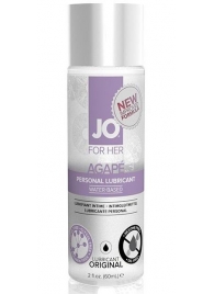 Лубрикант на водной основе для женщин JO AGAPE LUBRICANT ORIGINAL - 60 мл. - System JO - купить с доставкой в Тольятти