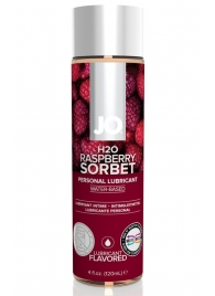 Лубрикант на водной основе с ароматом малины JO Flavored Raspberry Sorbet - 120 мл. - System JO - купить с доставкой в Тольятти