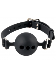 Силиконовый кляп-шар с отверстиями для дыхания Silicone Breathable Ball Gag Small - Pipedream - купить с доставкой в Тольятти