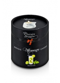 Массажная свеча с ароматом мохито Bougie de Massage Mojito - 80 мл. - Plaisir Secret - купить с доставкой в Тольятти