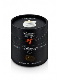 Массажная свеча с ароматом шоколада Bougie de Massage Gourmande Chocolat - 80 мл. - Plaisir Secret - купить с доставкой в Тольятти