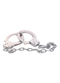 Наручники из металла с длинной цепочкой CHROME HANDCUFFS METAL HANDCUFFS W. KEY - NMC - купить с доставкой в Тольятти