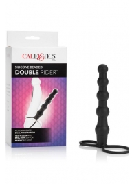 Насадка на пенис для двойного проникновения Silicone Beaded Double Rider - 14 см. - California Exotic Novelties - в Тольятти купить с доставкой