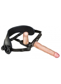 Женский страпон с вагинальной пробкой Woman Strap - 18 см. - LOVETOY (А-Полимер) - купить с доставкой в Тольятти
