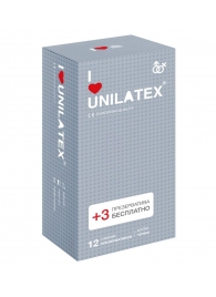 Презервативы с точками Unilatex Dotted - 12 шт. + 3 шт. в подарок - Unilatex - купить с доставкой в Тольятти