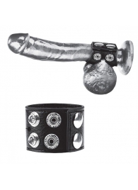 Ремень на член и мошонку 1.5  Cock Ring With Ball Strap - BlueLine - купить с доставкой в Тольятти