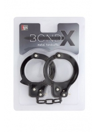 Чёрные наручники из листового металла BONDX METAL CUFFS BLACK - Dream Toys - купить с доставкой в Тольятти