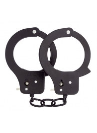 Чёрные наручники из листового металла BONDX METAL CUFFS BLACK - Dream Toys - купить с доставкой в Тольятти