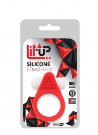 Красное эрекционное кольцо LIT-UP SILICONE STIMU RING 1 RED - Dream Toys - в Тольятти купить с доставкой