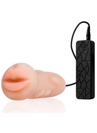 Мастурбатор-ротик с вибрацией REALSTUFF VIBRATING MASTURBATOR MOUTH - Dream Toys - в Тольятти купить с доставкой