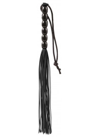 Чёрная мини-плеть из резины Rubber Mini Whip - 22 см. - Blush Novelties - купить с доставкой в Тольятти