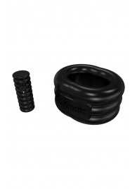 Чёрное эрекционное виброкольцо Stretch - Bathmate - в Тольятти купить с доставкой