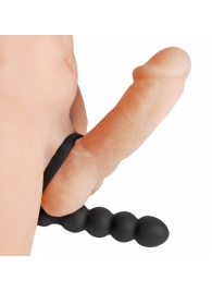 Насадка для двойного проникновения Double Fun Cock Ring with Double Penetration Vibe - XR Brands - в Тольятти купить с доставкой