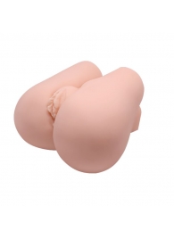 Реалистичный мастурбатор с вибрацией и двумя тоннелями - вагиной и анусом - Baile - в Тольятти купить с доставкой