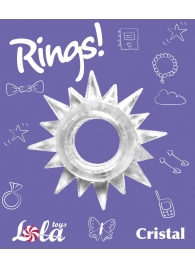 Прозрачное эрекционное кольцо Rings Cristal - Lola Games - в Тольятти купить с доставкой