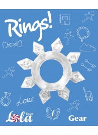 Прозрачное эрекционное кольцо Rings Gear - Lola Games - в Тольятти купить с доставкой