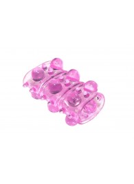 Розовая насадка на пенис Rings Armour - Lola Games - в Тольятти купить с доставкой