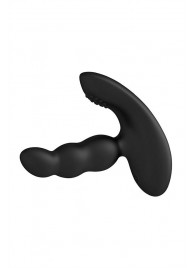 Черный силиконовый стимулятор простаты Levett Nitoc с пультом ДУ - Levett - в Тольятти купить с доставкой