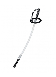 Силиконовый уретральный плаг со сменными фиксирующими кольцами Metal - ToyFa - купить с доставкой в Тольятти